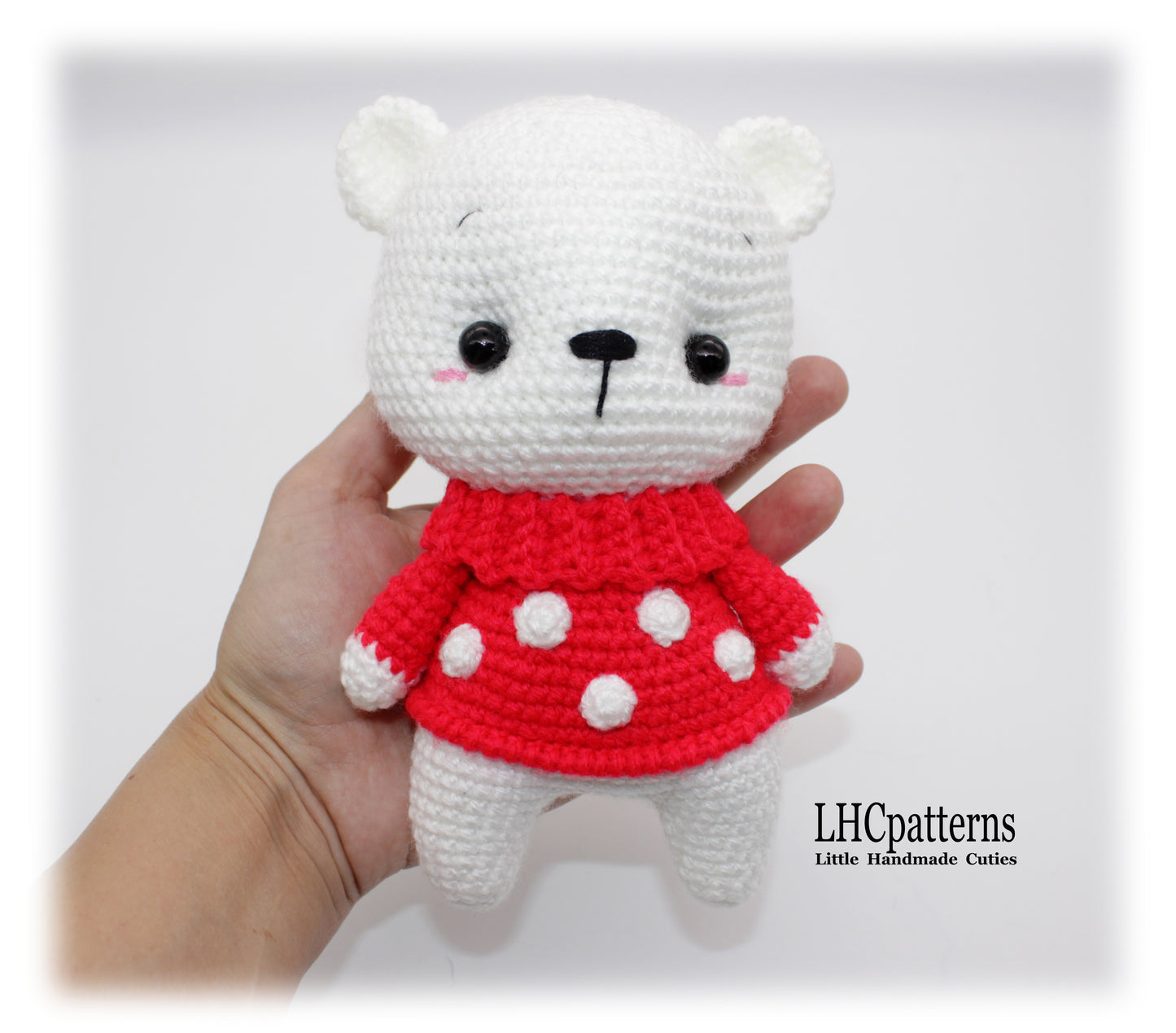 CROCHET PATTERN: Cute Bear in Christmas Jumpers Trio, Amigurumi Bear, Amigurumi Panda, Crochet Bear, Crochet Panda, Christmas Bear (English)