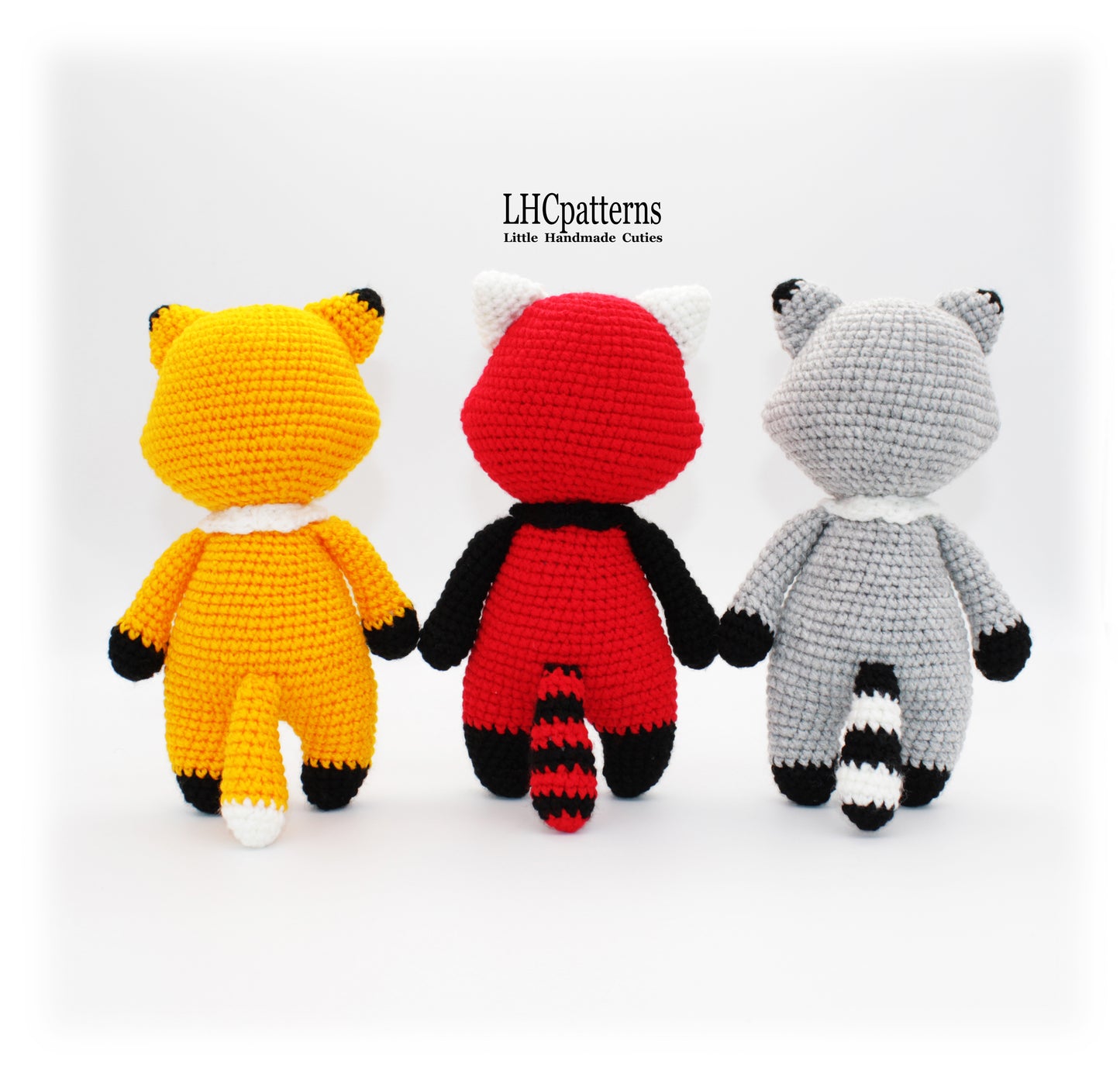 Fox, Raccoon, Red panda Crochet Pattern