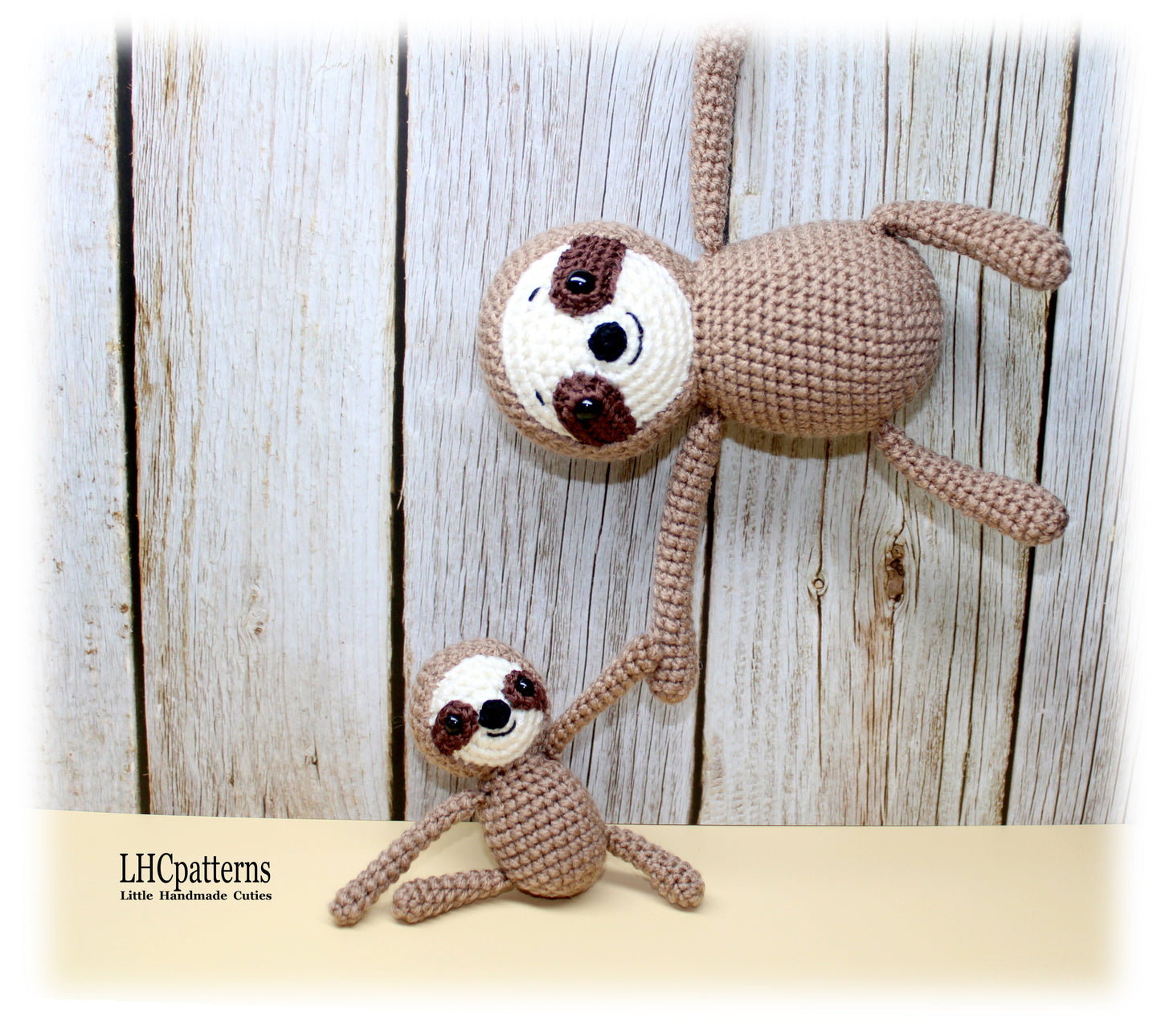 Sloth Mother ad Baby Crochet Pattern