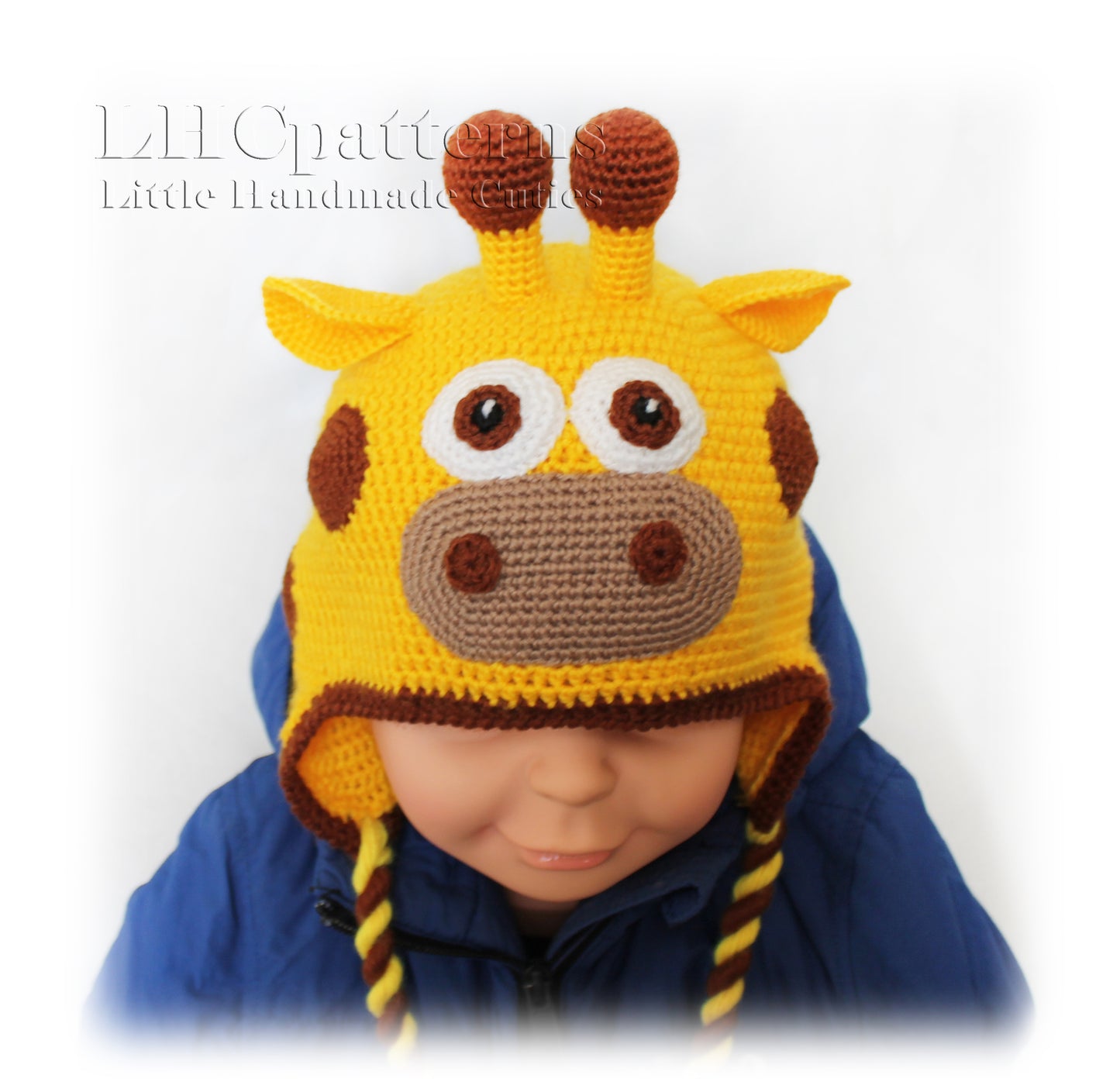crochet giraffe hat