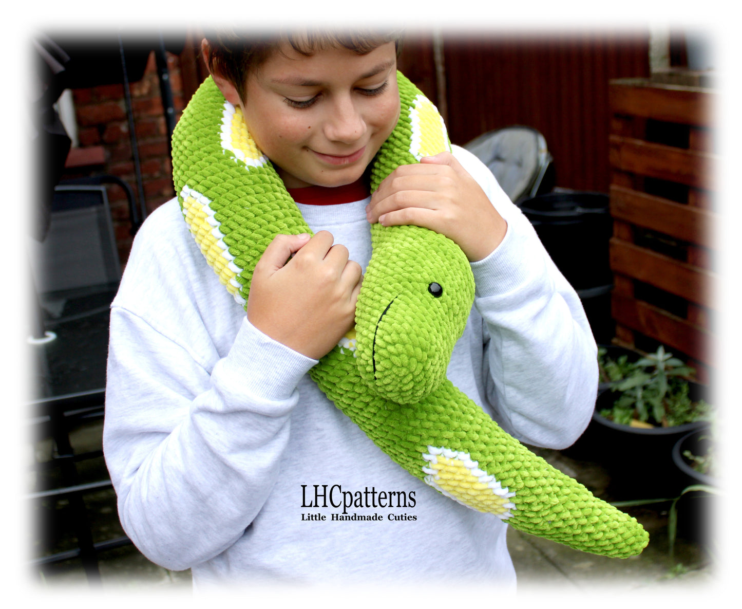 crochet boa constrictor snake