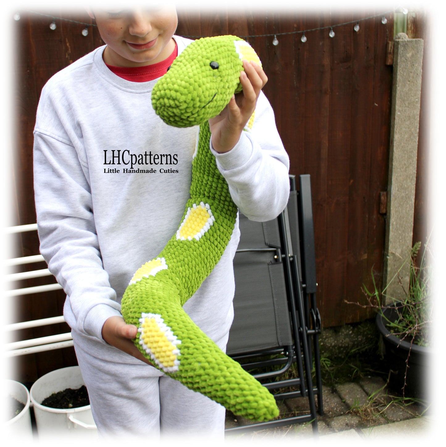 crochet boa constrictor snake