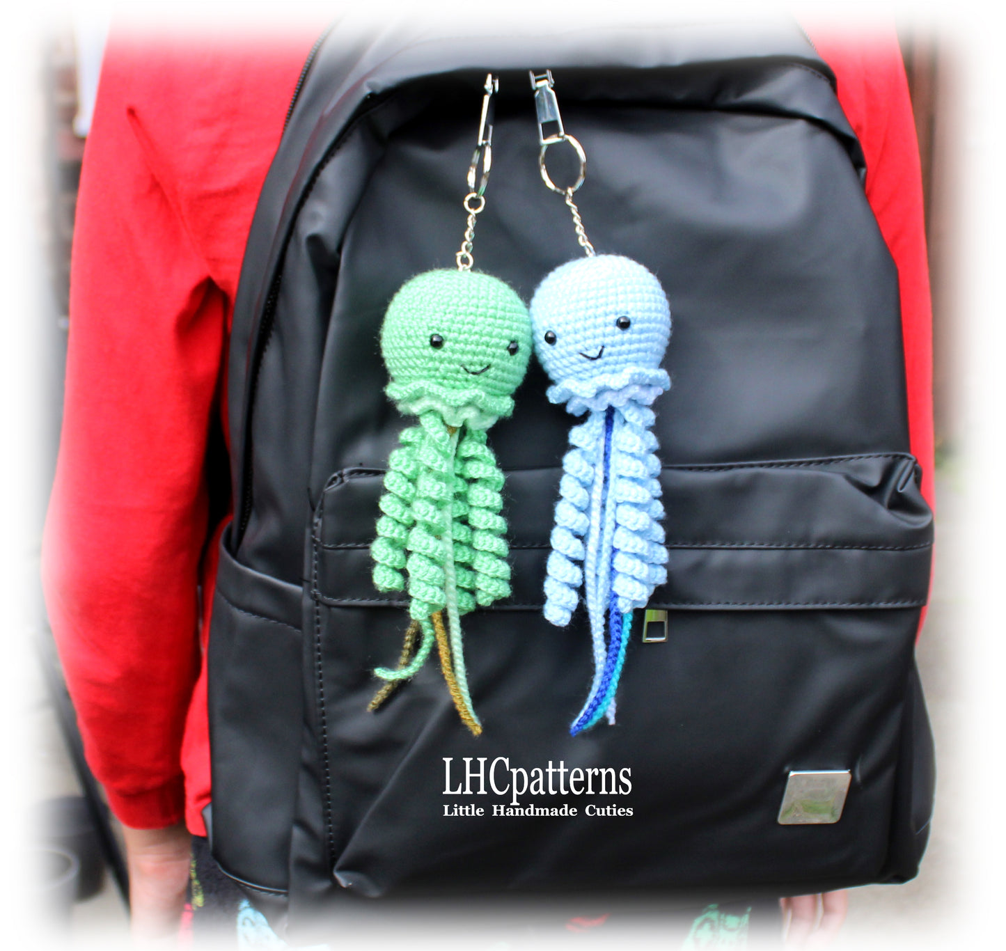 Crochet Jellyfish Keychain