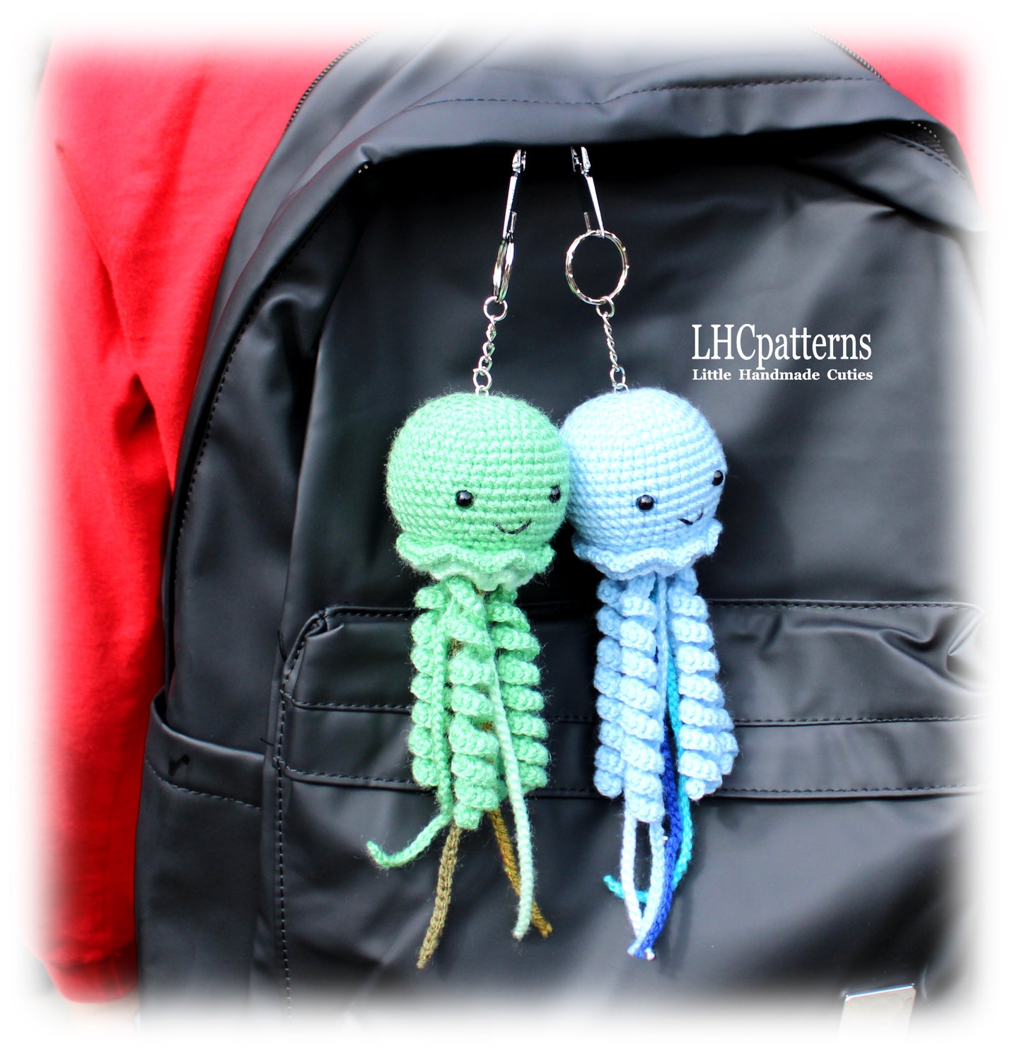 Crochet Jellyfish Keychain