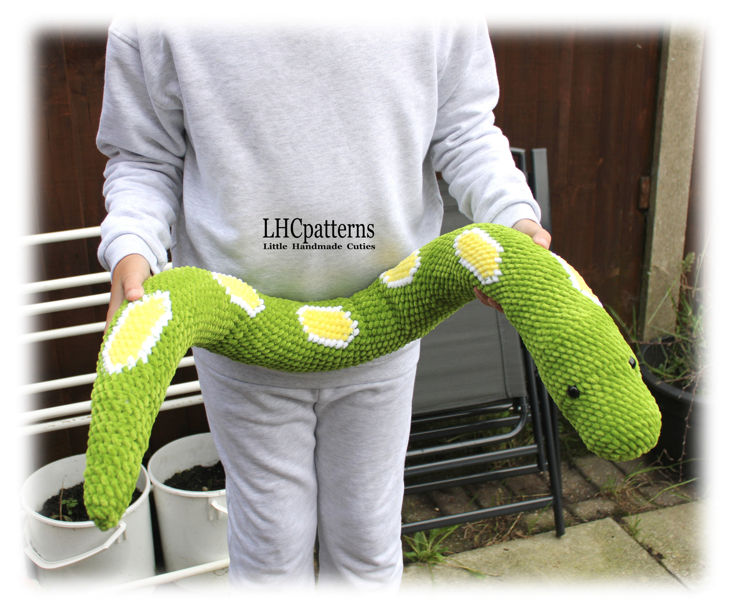 crochet boa constrictor snake