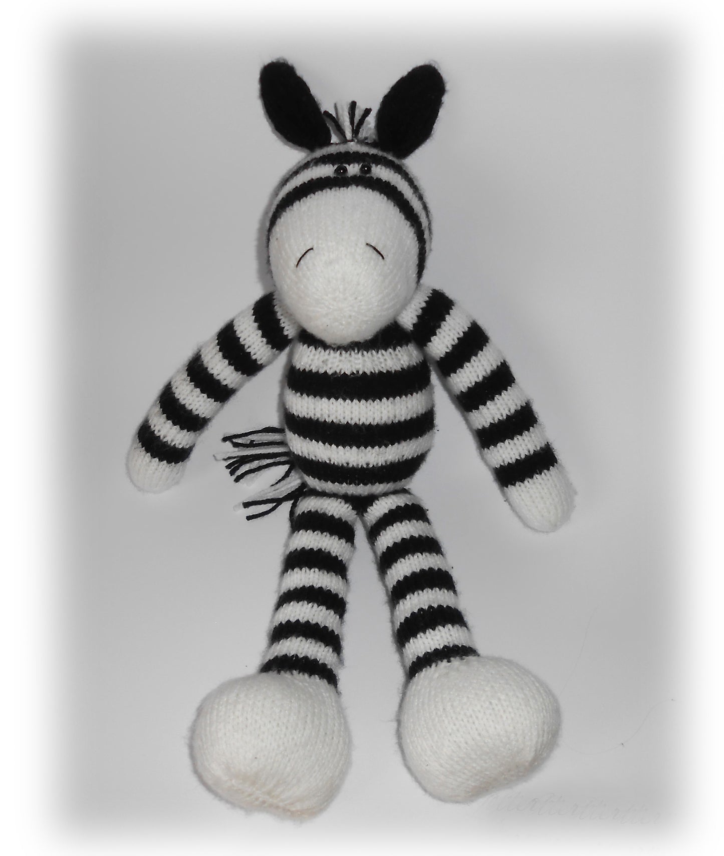 knitted zebra