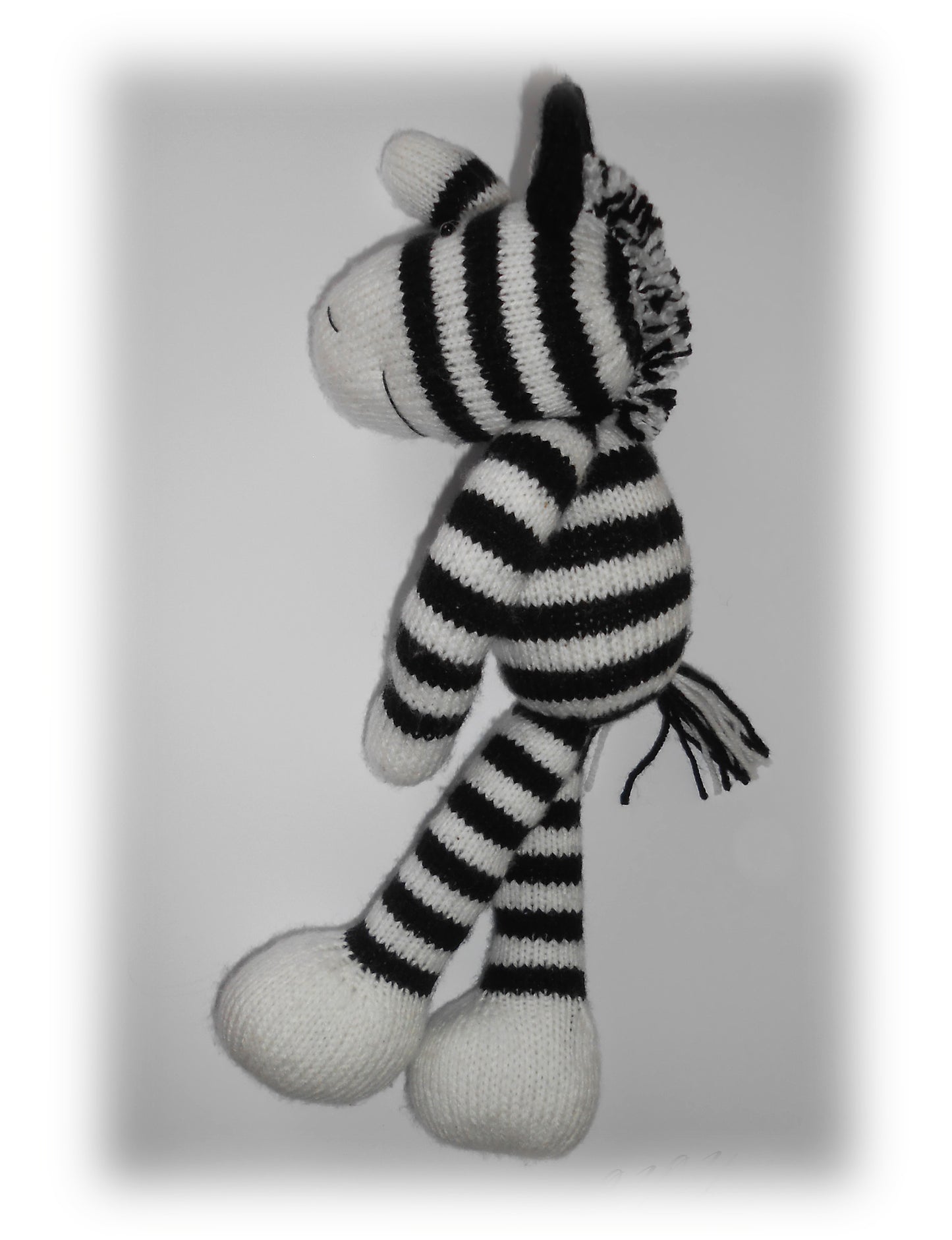 knitted zebra