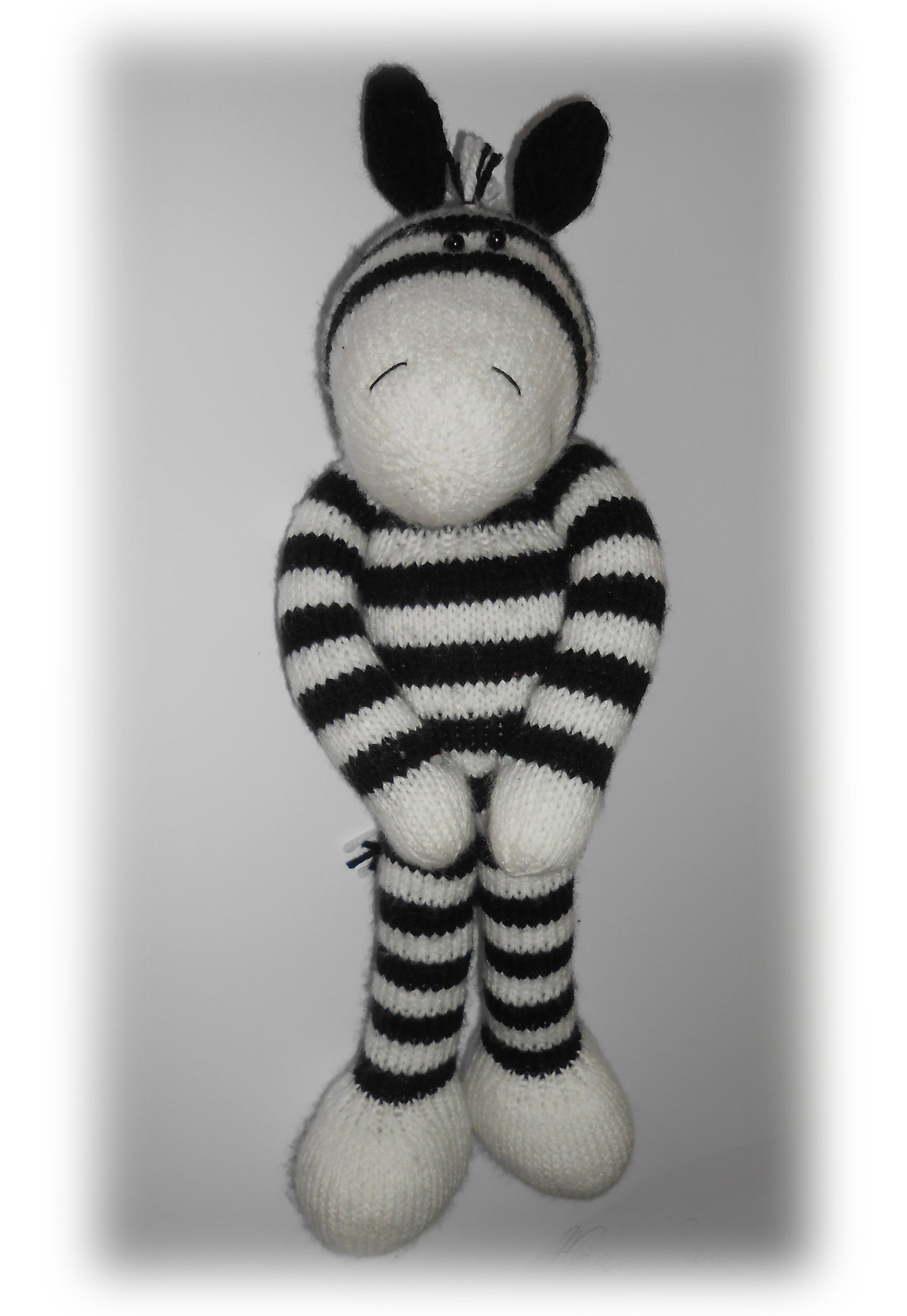 knitted zebra