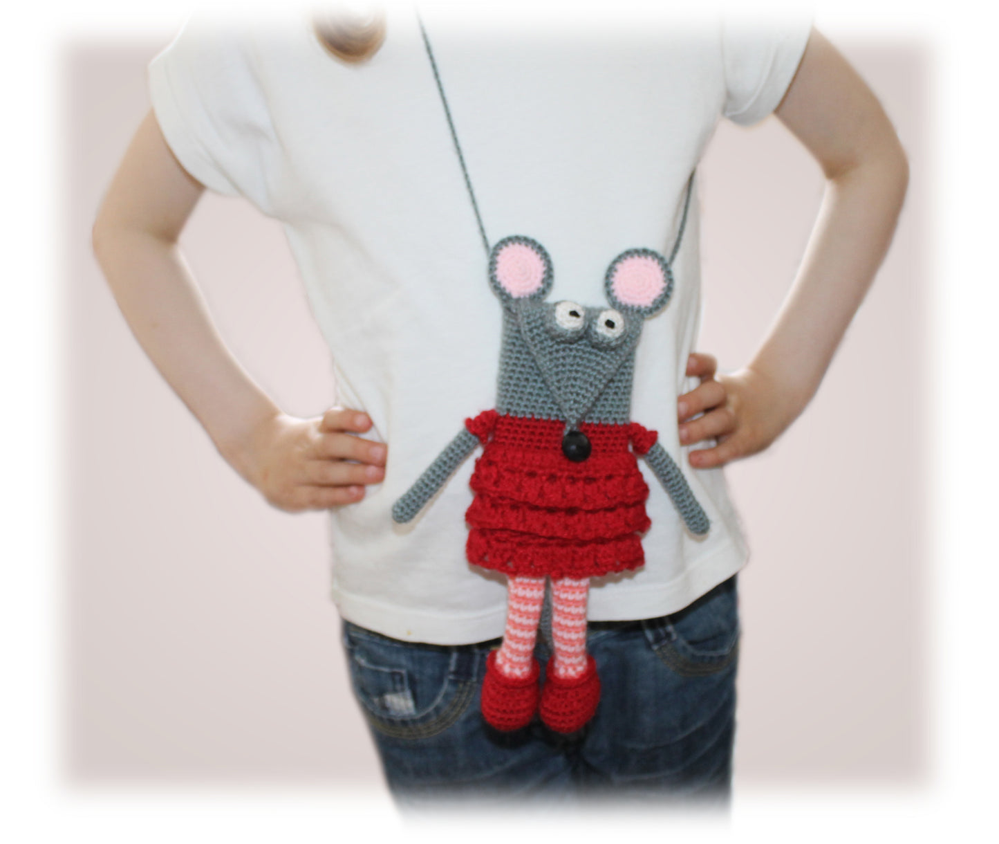 crochet mouse phone case