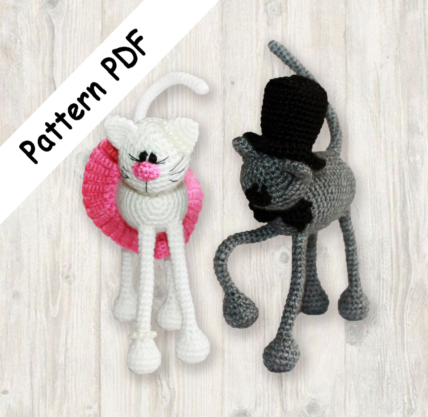 CROCHET PATTERN: Casper and Katy Cats