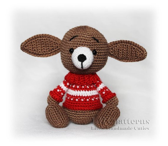 crochet Christmas puppy
