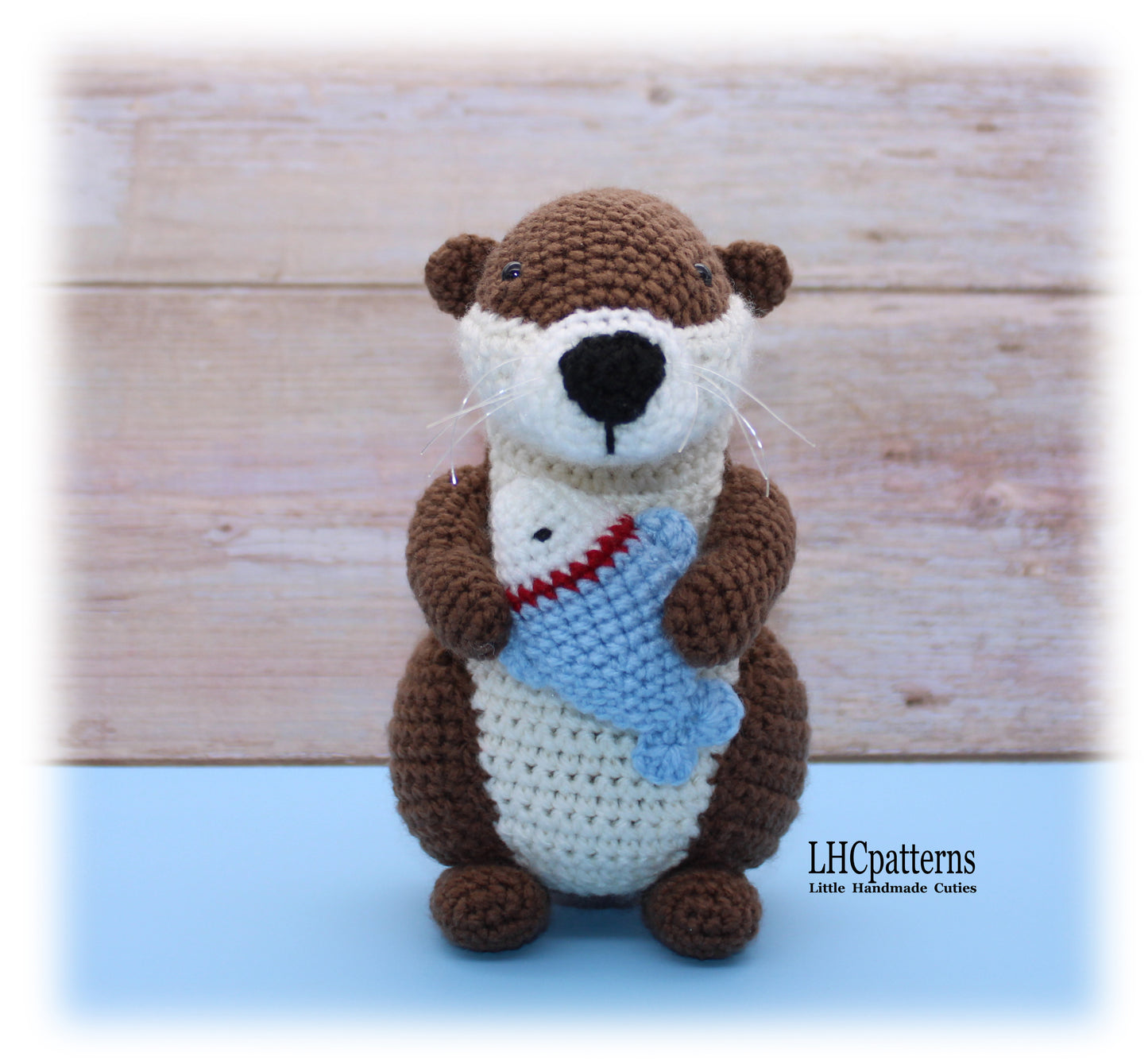 Crochet Otter with Fish