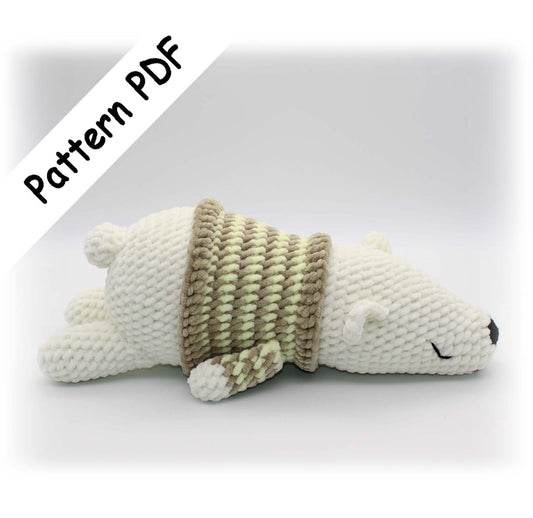 crochet sleeping bear