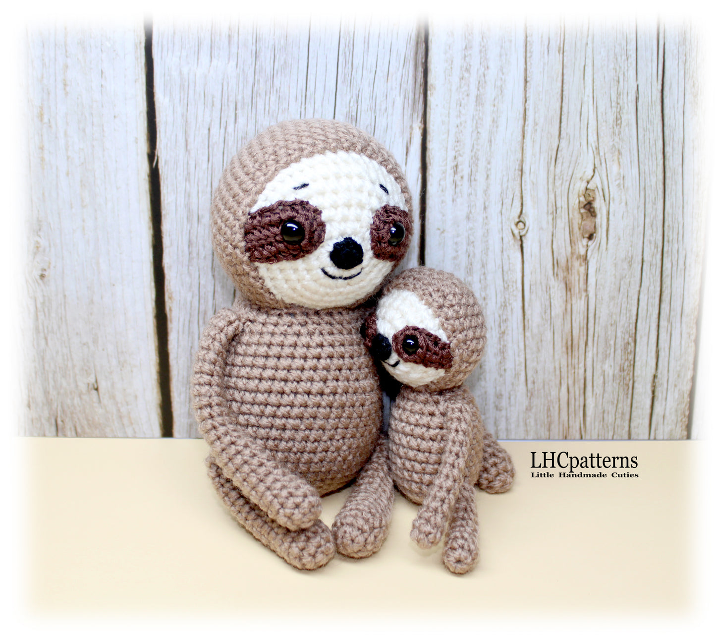 Sloth Mother ad Baby Crochet Pattern