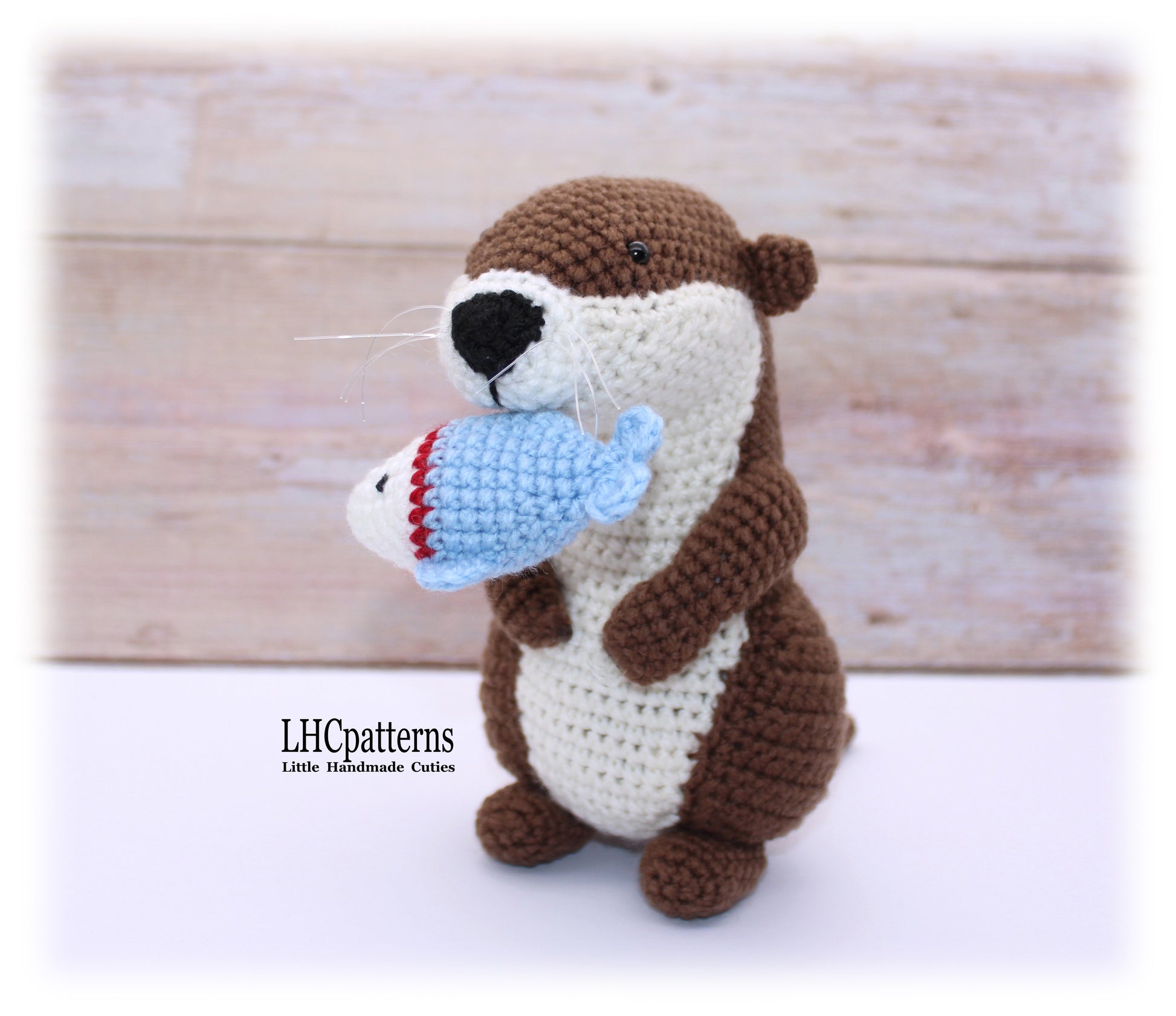 Crochet Otter with Fish