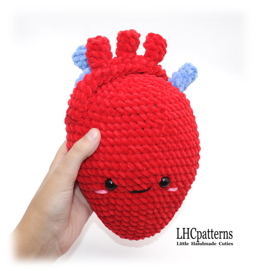 Crochet Anatomic Realistic Heart