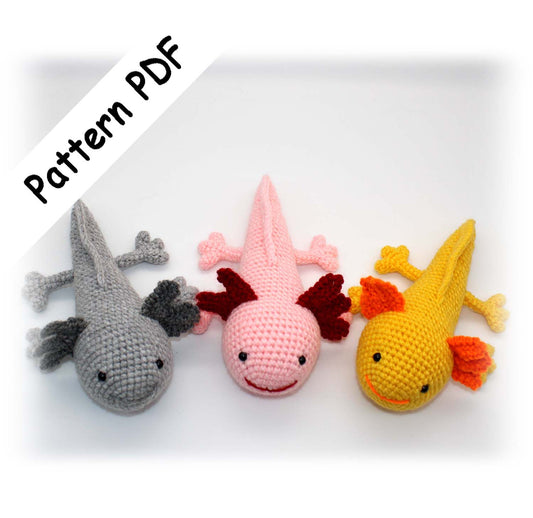 crochet axolotl