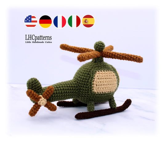 Crochet Military Helicopter