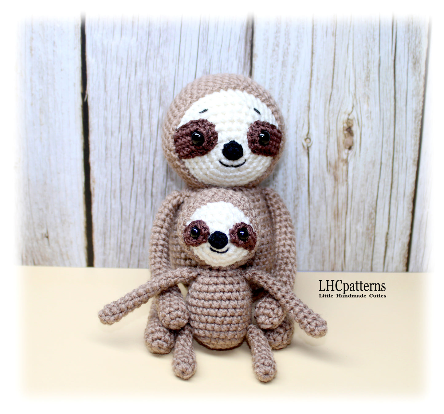 Sloth Mother ad Baby Crochet Pattern