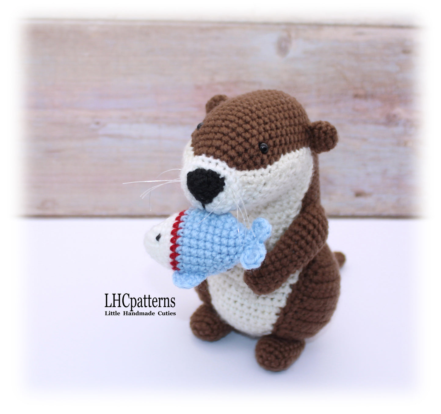 Crochet Otter with Fish