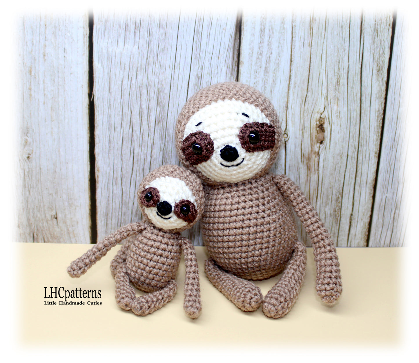 Sloth Mother ad Baby Crochet Pattern