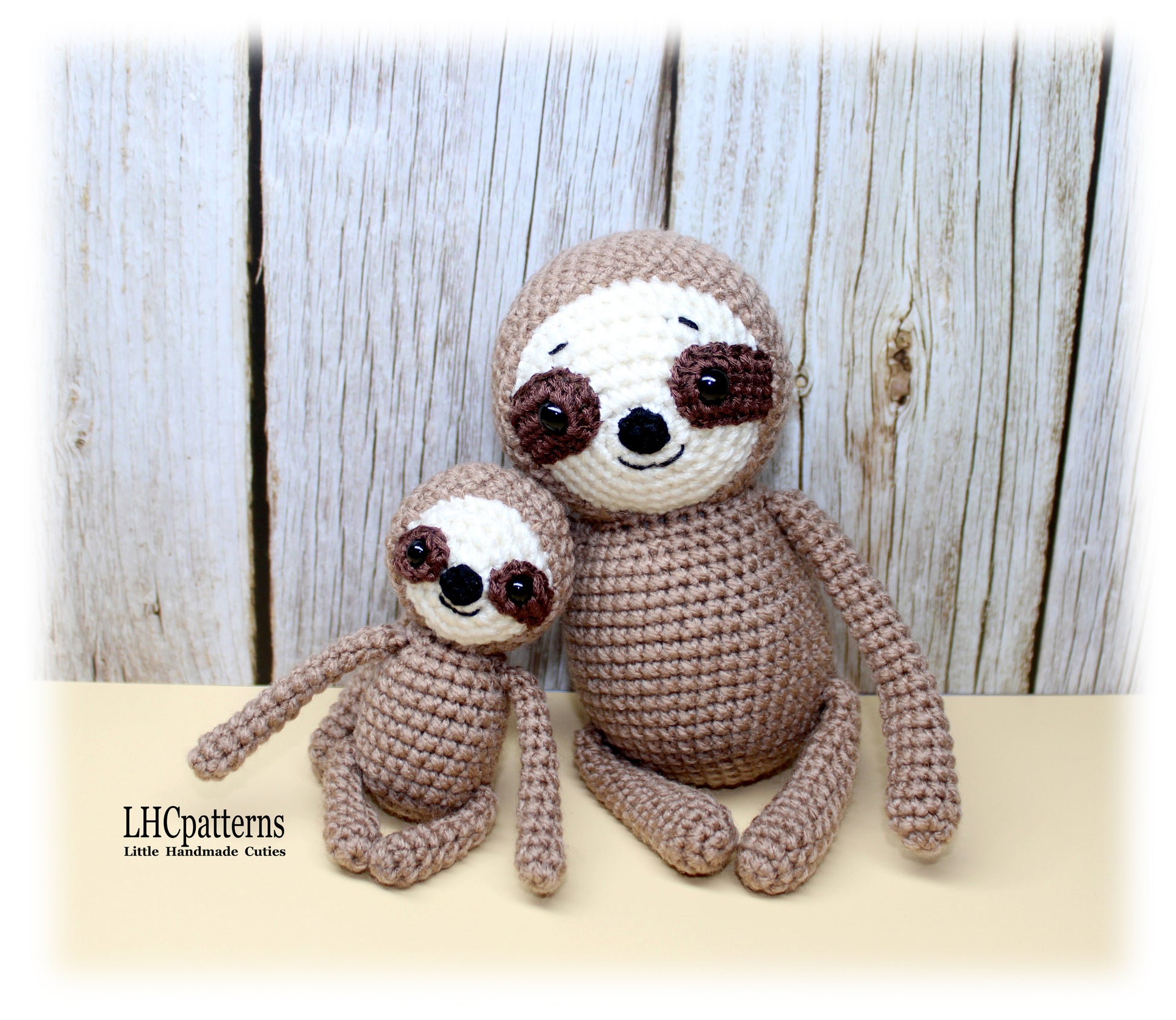 Sloth Mother ad Baby Crochet Pattern