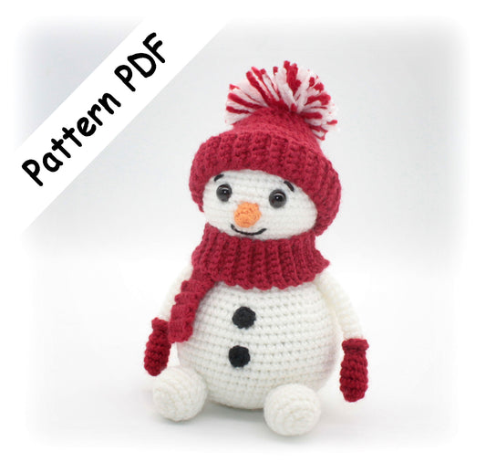 CROCHET PATTERN: Snowman