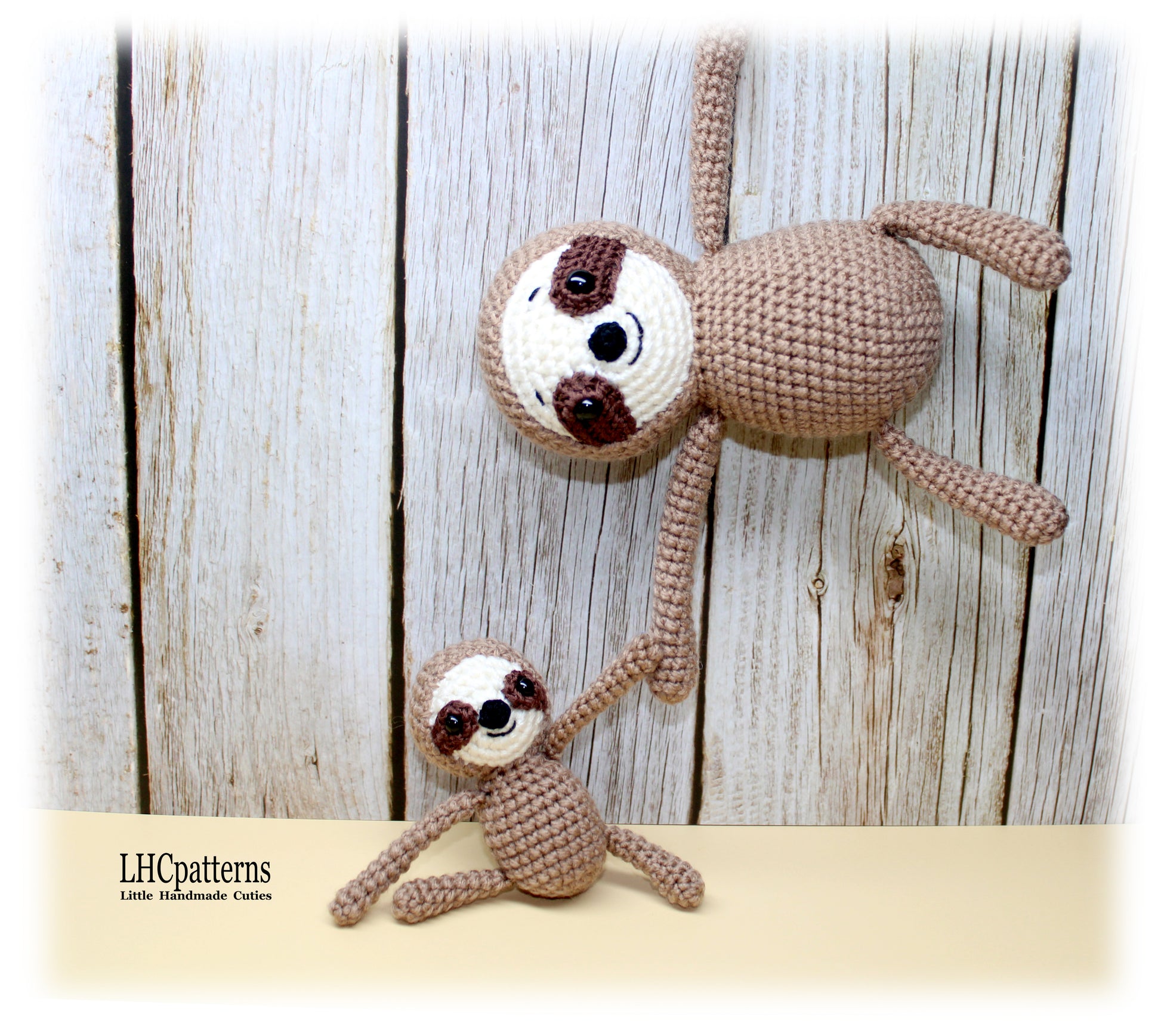 Sloth Mother ad Baby Crochet Pattern