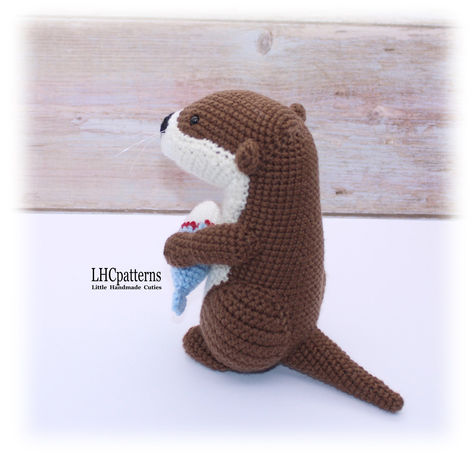 Crochet Otter with Fish