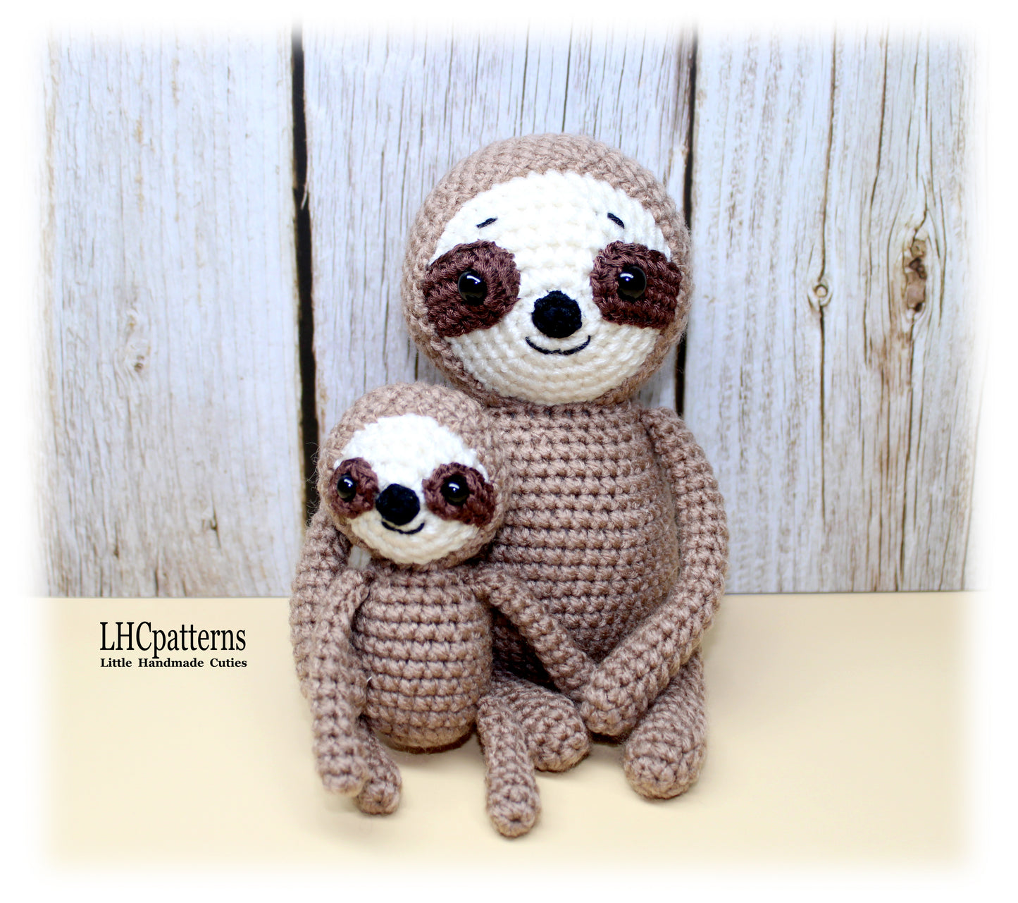 Sloth Mother ad Baby Crochet Pattern