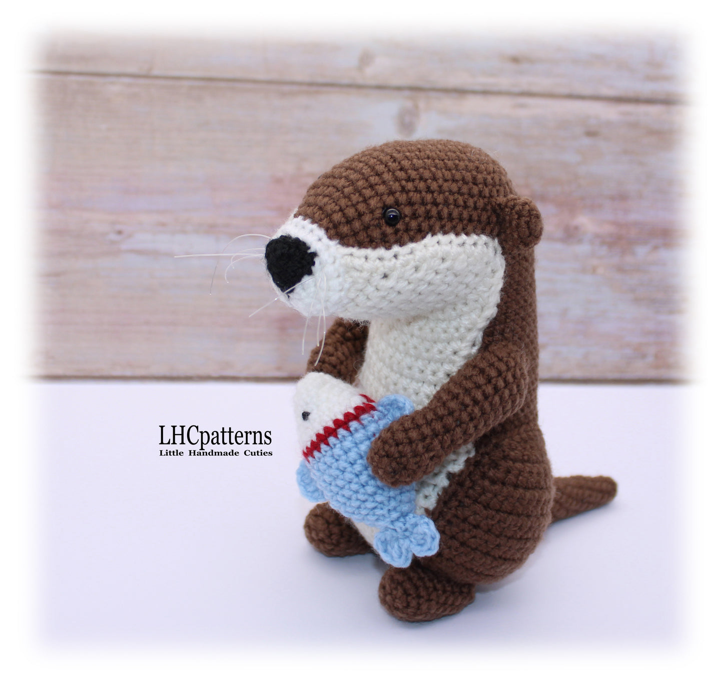 Crochet Otter with Fish