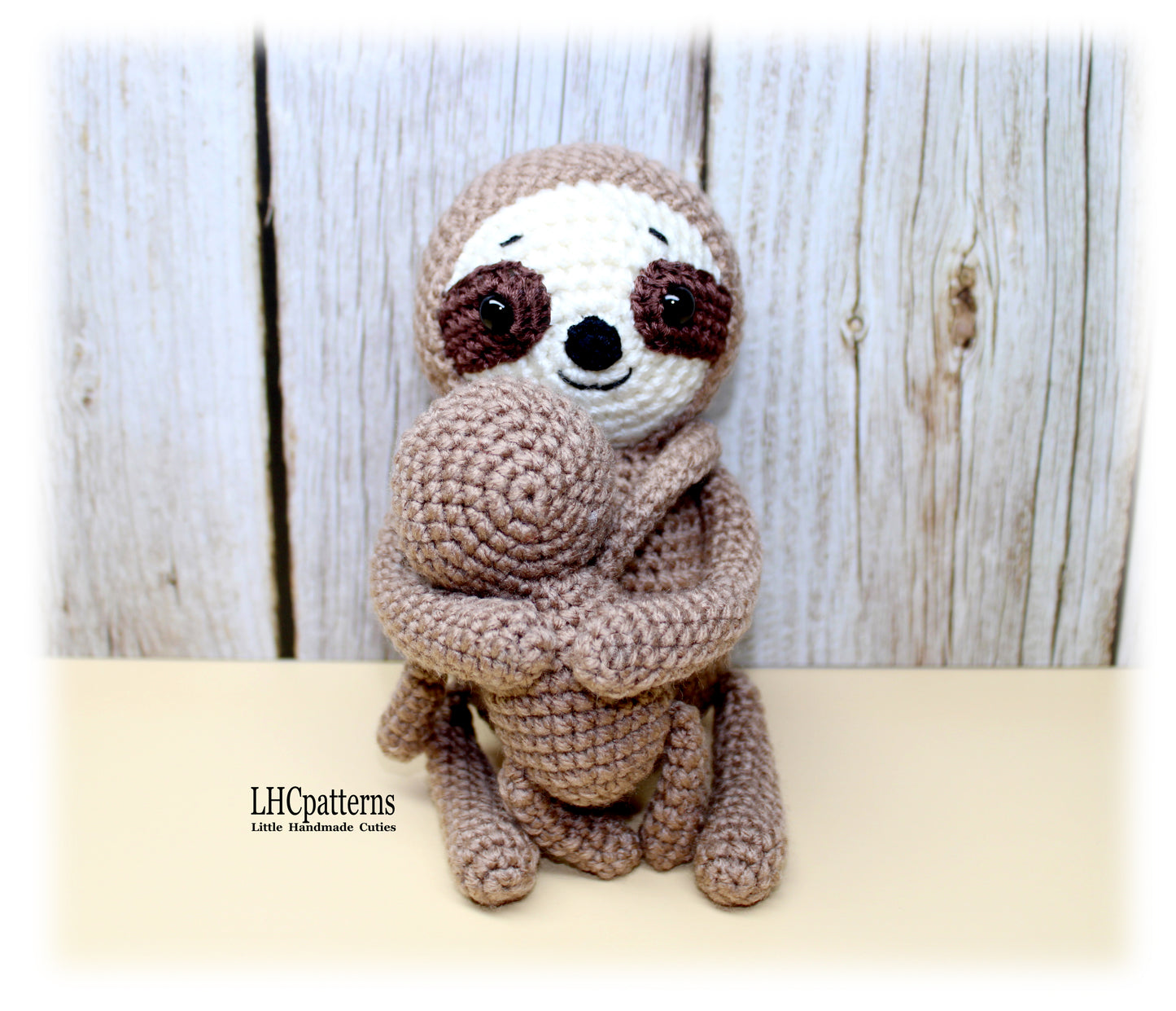 Sloth Mother ad Baby Crochet Pattern