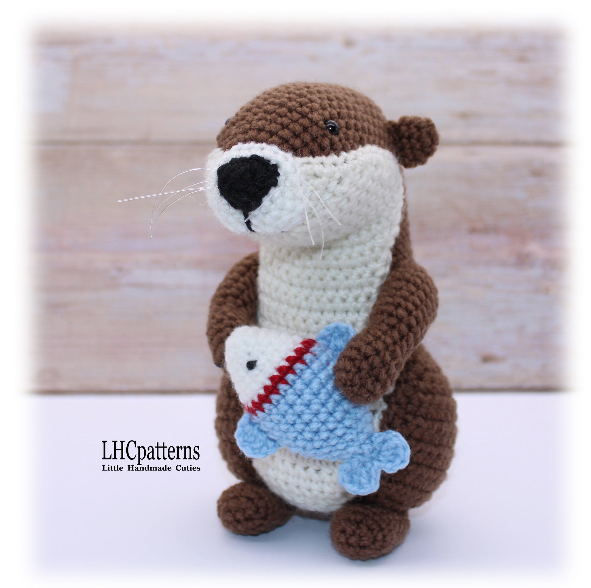 Crochet Otter with Fish
