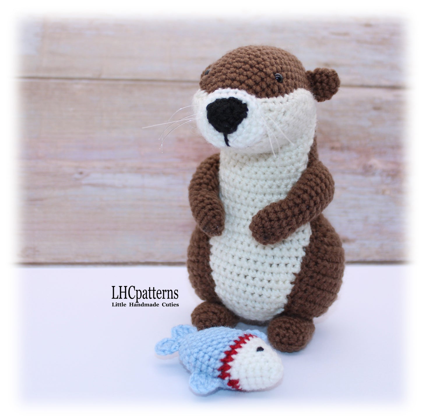 Crochet Otter with Fish