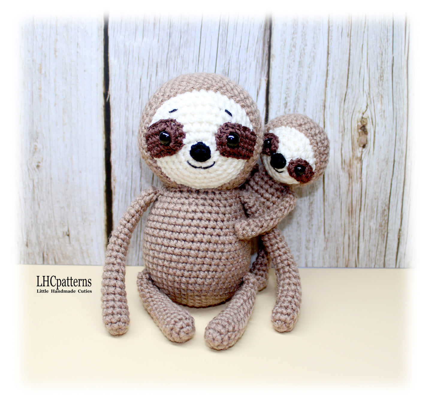 Sloth Mother ad Baby Crochet Pattern