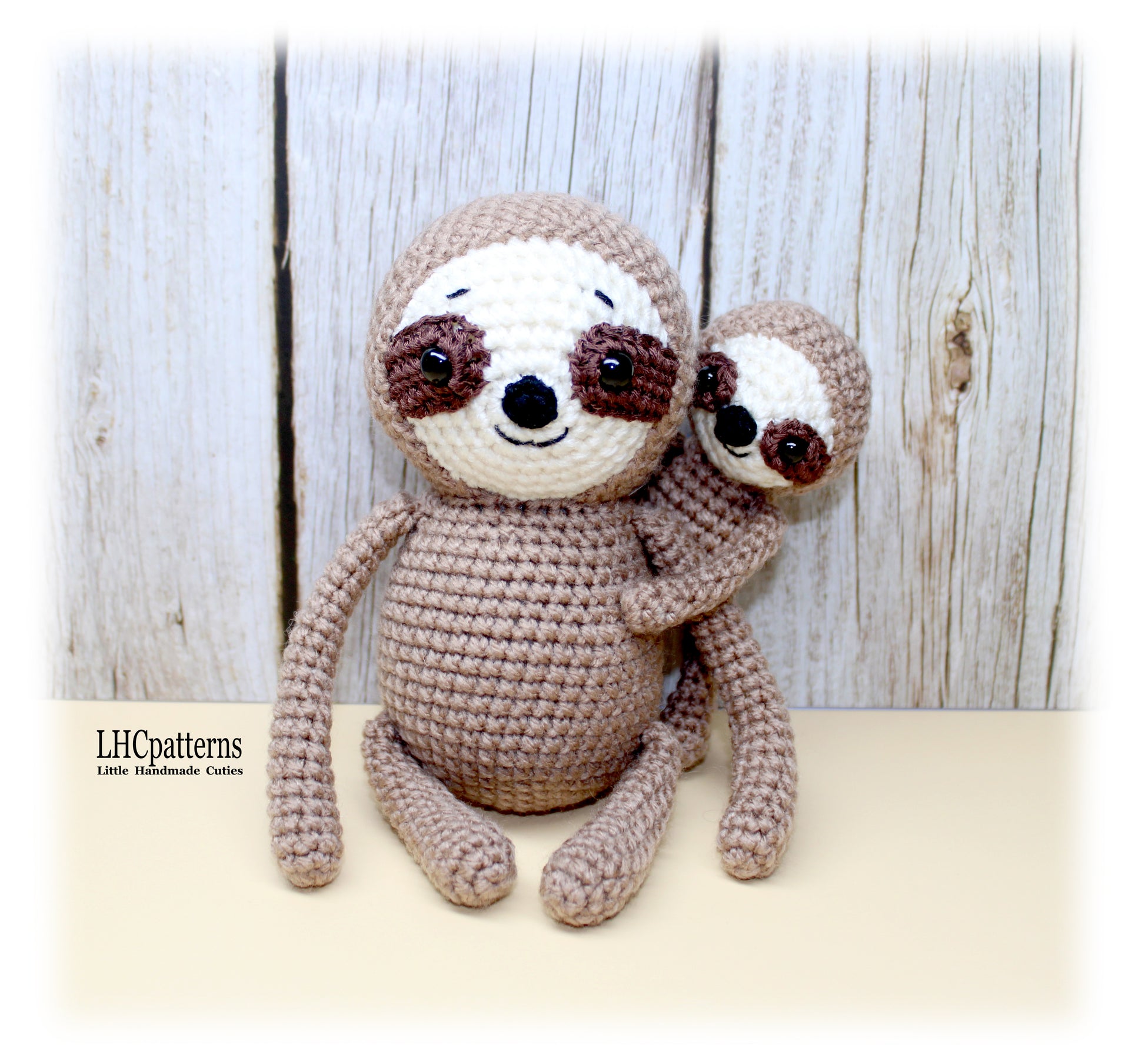 Sloth Mother ad Baby Crochet Pattern