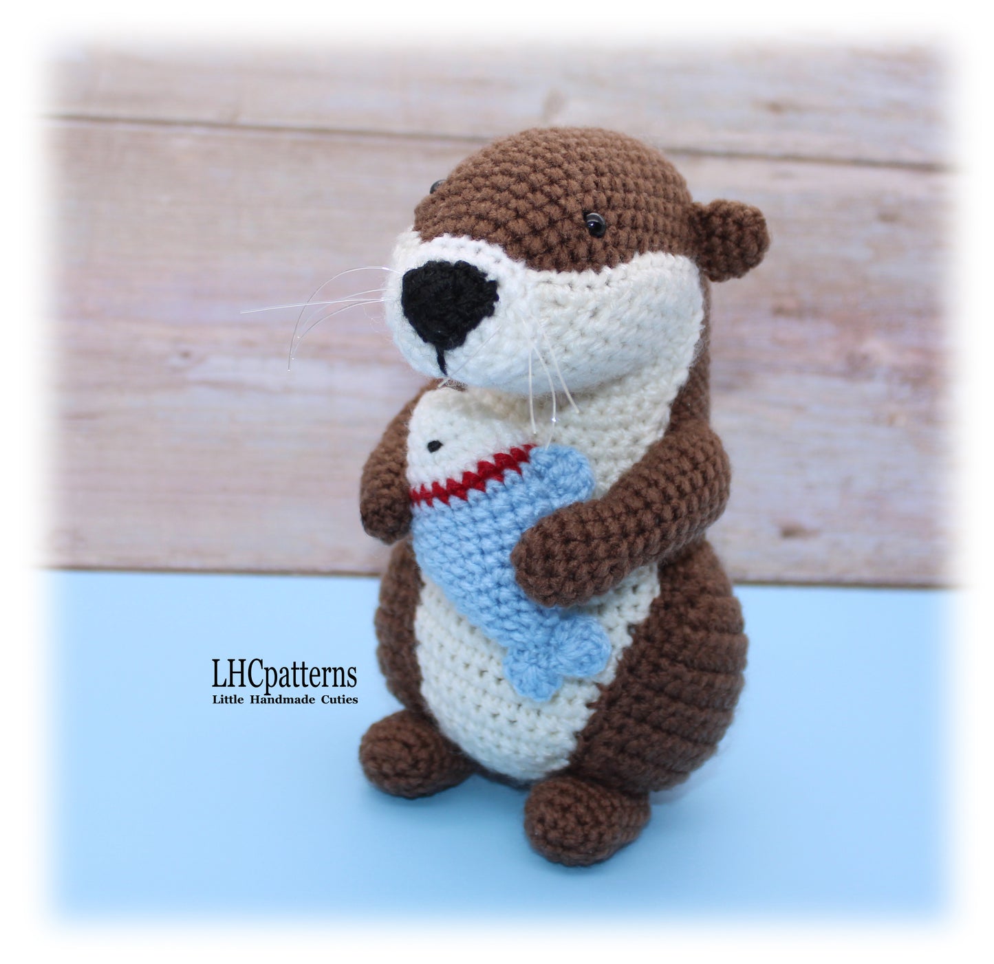 Crochet Otter with Fish