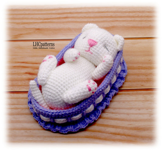 Crochet Sleeping Kitten