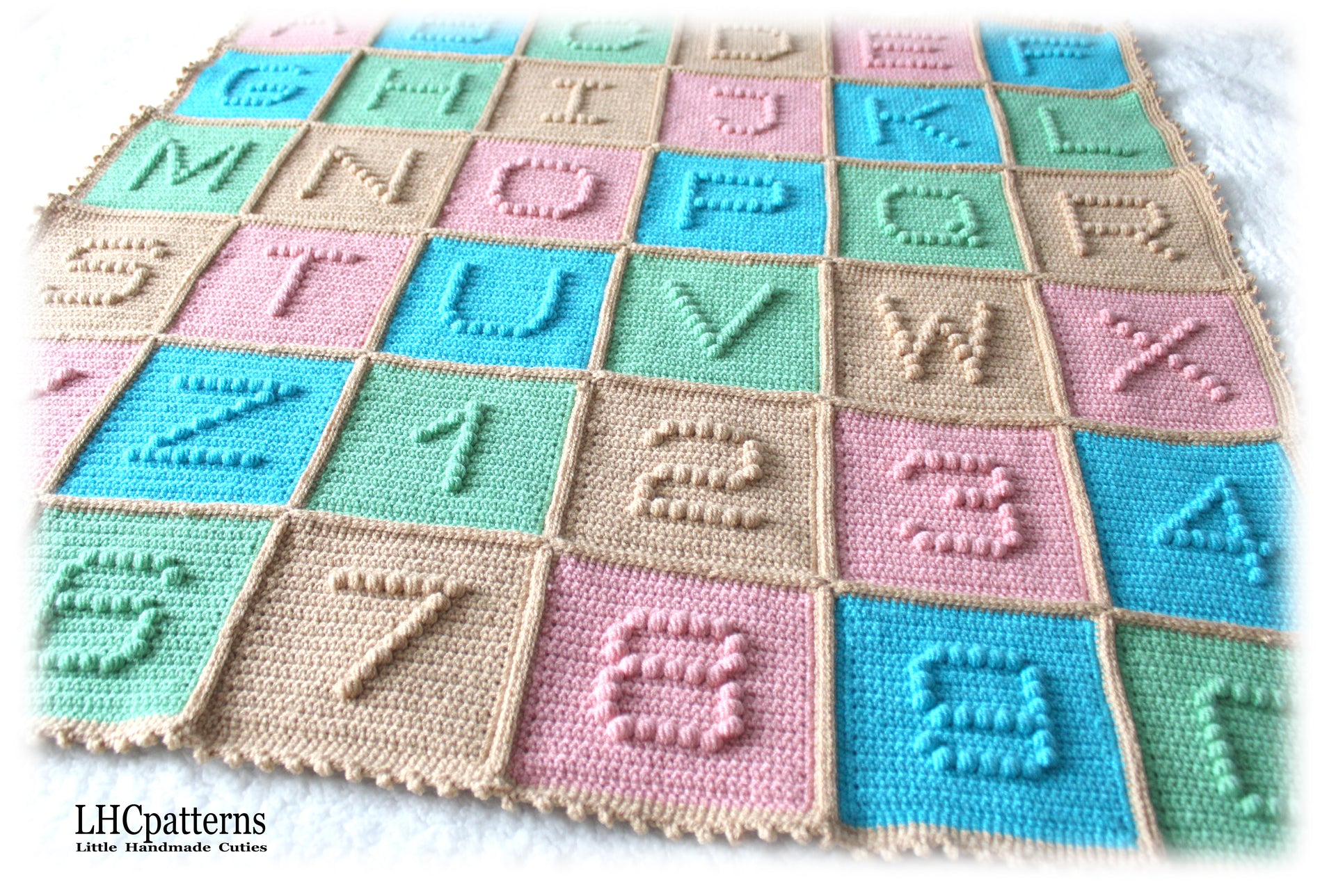 Crochet Project Crochet Letters On Blanket Crochet Pattern: Baby