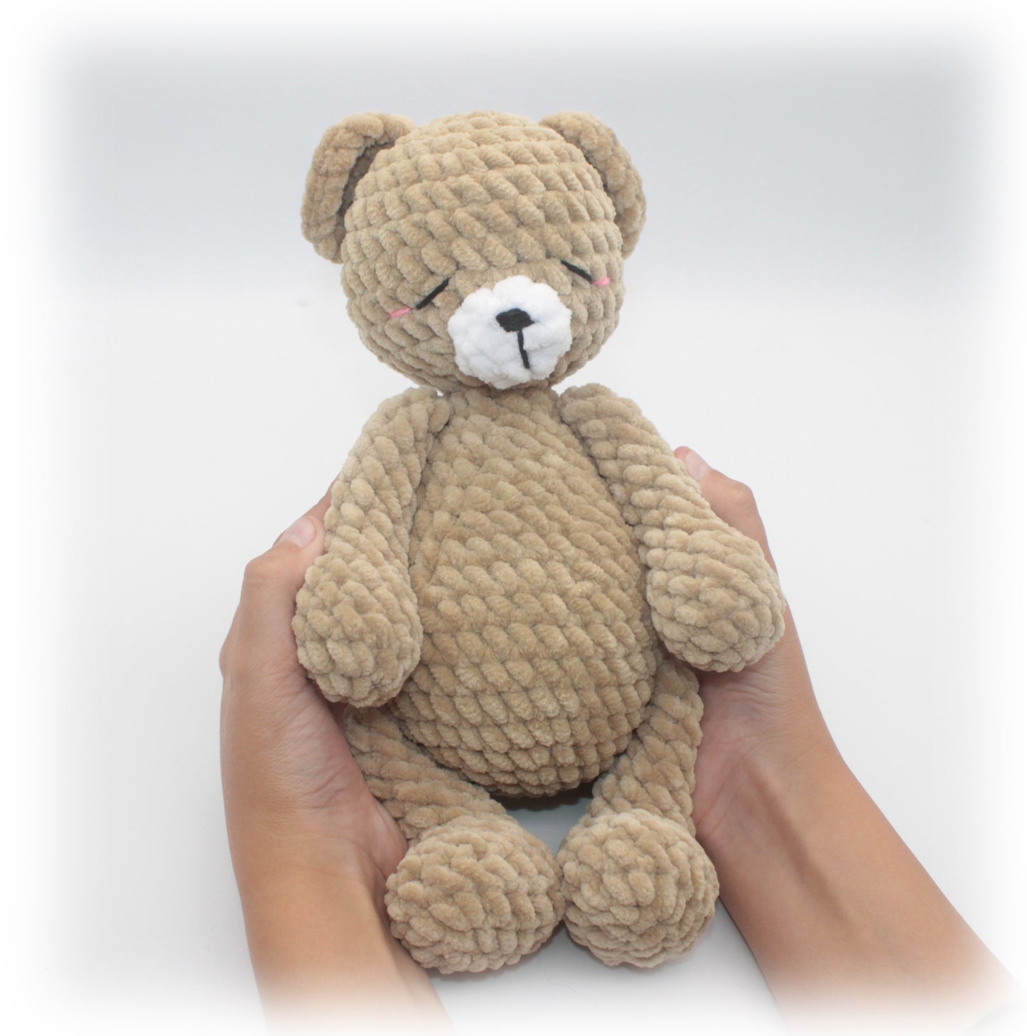 crochet sleeping bear 
