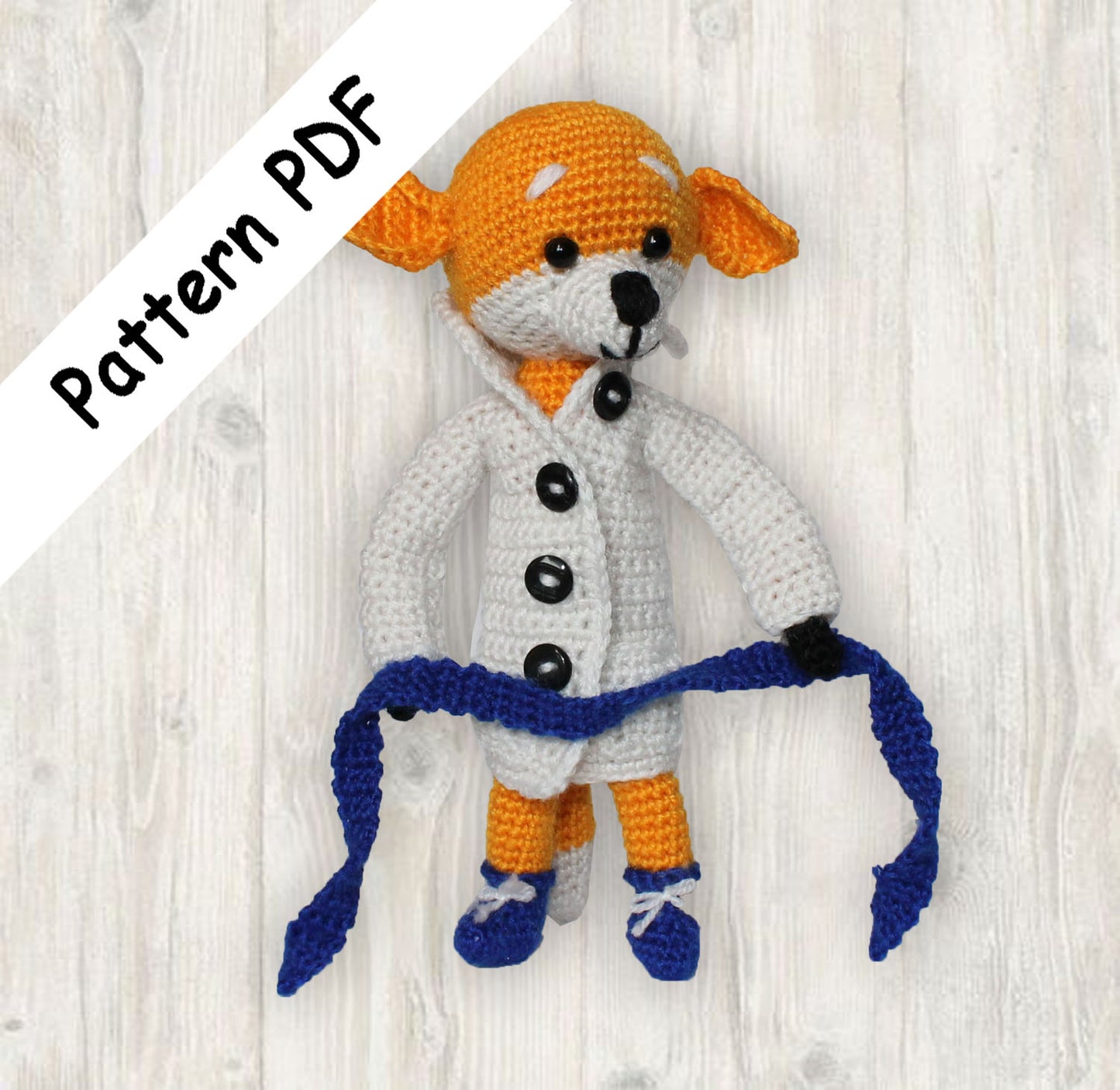 CROCHET PATTERN: Fred the Fox