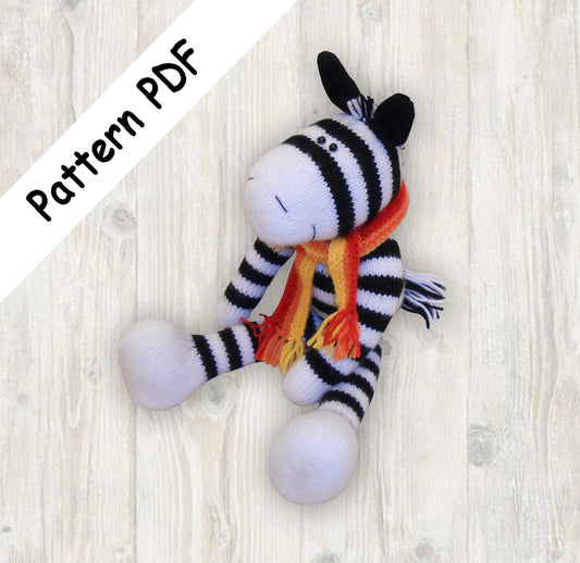 knitted zebra